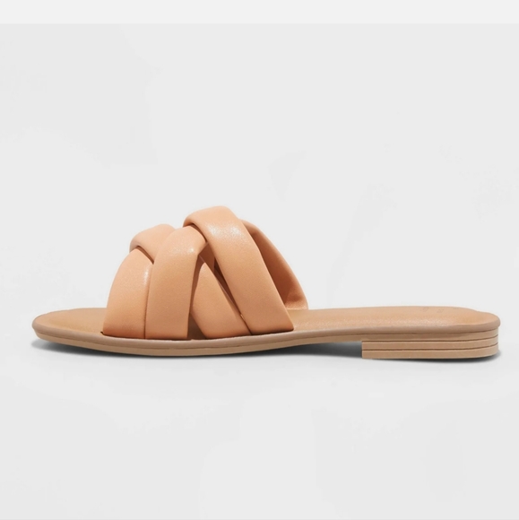 NWT A New Day Light Brown Rory Cushioned Straps and Memory Foam Insoles Sz 9.5 - Picture 2 of 13